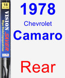Rear Wiper Blade for 1978 Chevrolet Camaro - Vision Saver