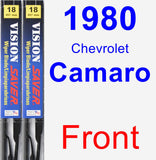 Front Wiper Blade Pack for 1980 Chevrolet Camaro - Vision Saver