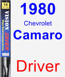 Driver Wiper Blade for 1980 Chevrolet Camaro - Vision Saver
