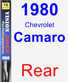 Rear Wiper Blade for 1980 Chevrolet Camaro - Vision Saver