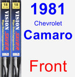 Front Wiper Blade Pack for 1981 Chevrolet Camaro - Vision Saver