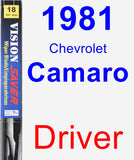 Driver Wiper Blade for 1981 Chevrolet Camaro - Vision Saver