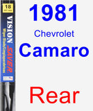 Rear Wiper Blade for 1981 Chevrolet Camaro - Vision Saver