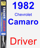 Driver Wiper Blade for 1982 Chevrolet Camaro - Vision Saver