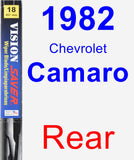 Rear Wiper Blade for 1982 Chevrolet Camaro - Vision Saver