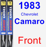 Front Wiper Blade Pack for 1983 Chevrolet Camaro - Vision Saver