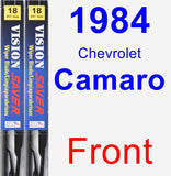 Front Wiper Blade Pack for 1984 Chevrolet Camaro - Vision Saver