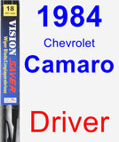 Driver Wiper Blade for 1984 Chevrolet Camaro - Vision Saver