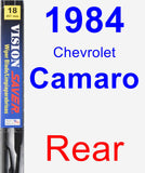 Rear Wiper Blade for 1984 Chevrolet Camaro - Vision Saver