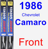 Front Wiper Blade Pack for 1986 Chevrolet Camaro - Vision Saver