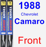 Front Wiper Blade Pack for 1988 Chevrolet Camaro - Vision Saver