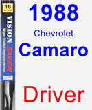 Driver Wiper Blade for 1988 Chevrolet Camaro - Vision Saver