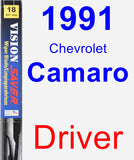 Driver Wiper Blade for 1991 Chevrolet Camaro - Vision Saver