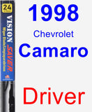 Driver Wiper Blade for 1998 Chevrolet Camaro - Vision Saver