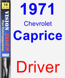 Driver Wiper Blade for 1971 Chevrolet Caprice - Vision Saver