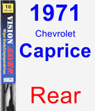 Rear Wiper Blade for 1971 Chevrolet Caprice - Vision Saver