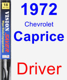 Driver Wiper Blade for 1972 Chevrolet Caprice - Vision Saver