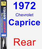 Rear Wiper Blade for 1972 Chevrolet Caprice - Vision Saver