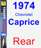 Rear Wiper Blade for 1974 Chevrolet Caprice - Vision Saver