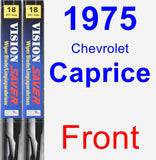 Front Wiper Blade Pack for 1975 Chevrolet Caprice - Vision Saver