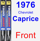 Front Wiper Blade Pack for 1976 Chevrolet Caprice - Vision Saver