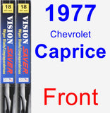 Front Wiper Blade Pack for 1977 Chevrolet Caprice - Vision Saver