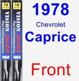 Front Wiper Blade Pack for 1978 Chevrolet Caprice - Vision Saver
