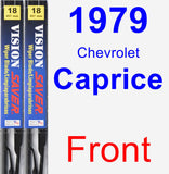 Front Wiper Blade Pack for 1979 Chevrolet Caprice - Vision Saver