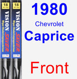 Front Wiper Blade Pack for 1980 Chevrolet Caprice - Vision Saver