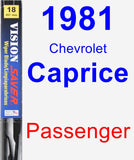 Passenger Wiper Blade for 1981 Chevrolet Caprice - Vision Saver