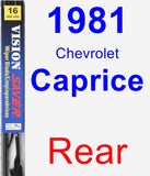 Rear Wiper Blade for 1981 Chevrolet Caprice - Vision Saver