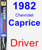 Driver Wiper Blade for 1982 Chevrolet Caprice - Vision Saver