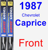 Front Wiper Blade Pack for 1987 Chevrolet Caprice - Vision Saver