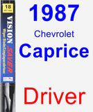 Driver Wiper Blade for 1987 Chevrolet Caprice - Vision Saver