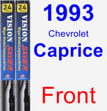 Front Wiper Blade Pack for 1993 Chevrolet Caprice - Vision Saver