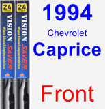 Front Wiper Blade Pack for 1994 Chevrolet Caprice - Vision Saver