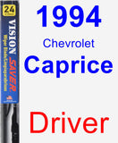 Driver Wiper Blade for 1994 Chevrolet Caprice - Vision Saver