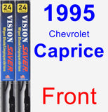 Front Wiper Blade Pack for 1995 Chevrolet Caprice - Vision Saver