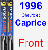 Front Wiper Blade Pack for 1996 Chevrolet Caprice - Vision Saver