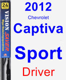 Driver Wiper Blade for 2012 Chevrolet Captiva Sport - Vision Saver