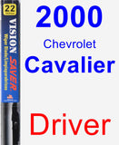 Driver Wiper Blade for 2000 Chevrolet Cavalier - Vision Saver
