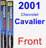 Front Wiper Blade Pack for 2001 Chevrolet Cavalier - Vision Saver