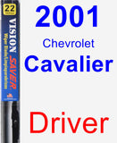 Driver Wiper Blade for 2001 Chevrolet Cavalier - Vision Saver