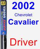 Driver Wiper Blade for 2002 Chevrolet Cavalier - Vision Saver