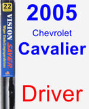 Driver Wiper Blade for 2005 Chevrolet Cavalier - Vision Saver