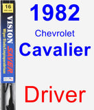 Driver Wiper Blade for 1982 Chevrolet Cavalier - Vision Saver