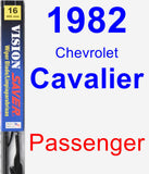 Passenger Wiper Blade for 1982 Chevrolet Cavalier - Vision Saver