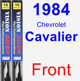 Front Wiper Blade Pack for 1984 Chevrolet Cavalier - Vision Saver