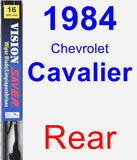 Rear Wiper Blade for 1984 Chevrolet Cavalier - Vision Saver