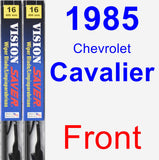 Front Wiper Blade Pack for 1985 Chevrolet Cavalier - Vision Saver